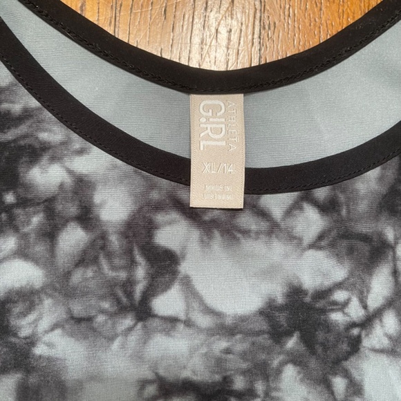 ATHLETA GIRL ON THE GO CAMO ROMPER Gray Tie Dye Sz XL 14 - Picture 3 of 9